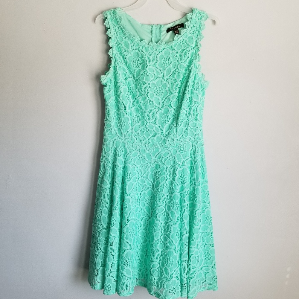 City Studio Green Dress